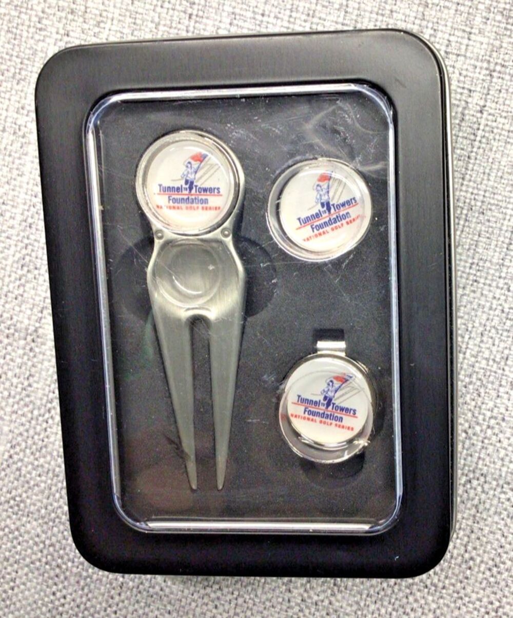 Set Of 3 Tunnel Tower Fundation National Golf Series Ball Markers